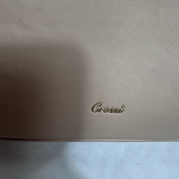 Grossi cream/taupe bag with bow on the front with chain handles - Picture 11 of 13